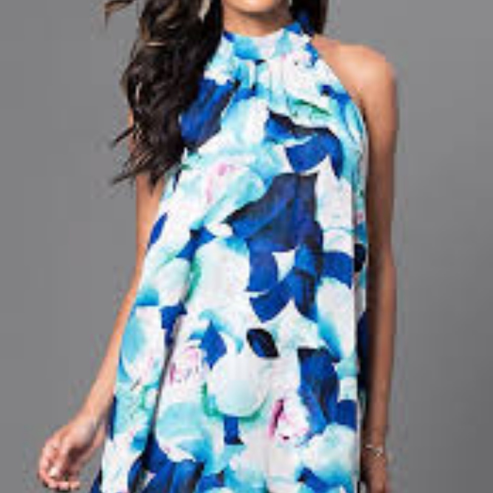 Blue Floral Dress